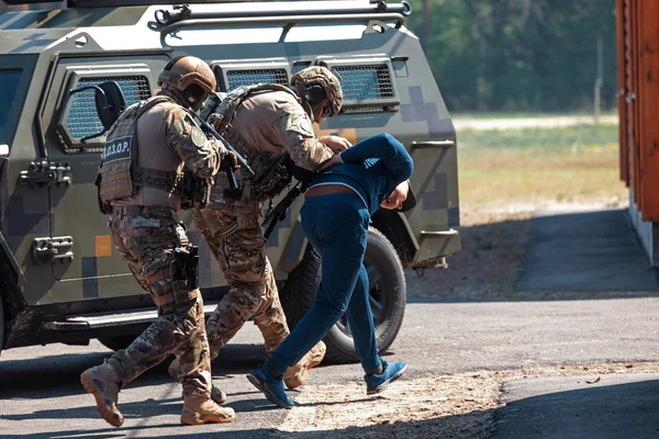 Utbildning centrerar av den statliga gränsa som är tjänste-av Ukraina — Stockfoto