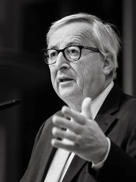 Председатель Европейской комиссии Жан-Клод Юнкер — стоковое фото