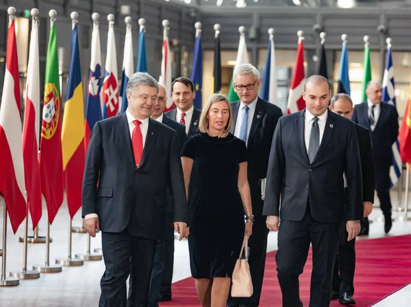 Reunión de los líderes de la UE en la sede de la UE —  Fotos de Stock