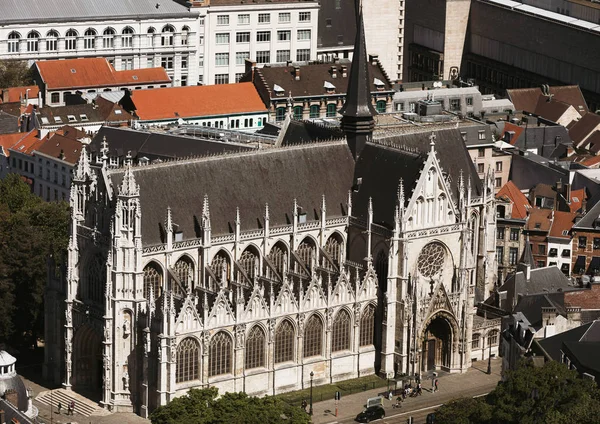Katedrála Notre dame du sablon v Bruselu — Stock fotografie