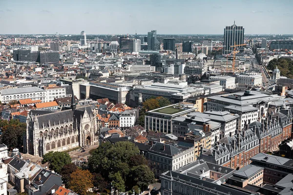 Katedrála Notre dame du sablon v Bruselu — Stock fotografie