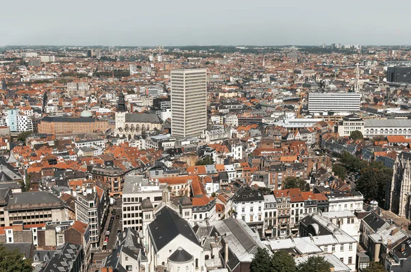 Roofs and streets of Brussels — Stock Photo, Image