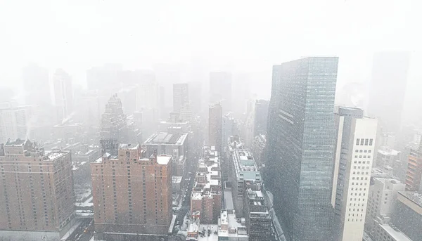 Chute de neige à New York — Photo
