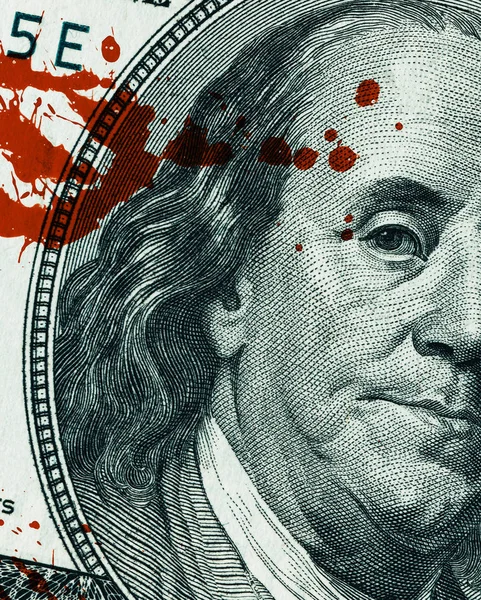 Кровавые деньги — стоковое фото
