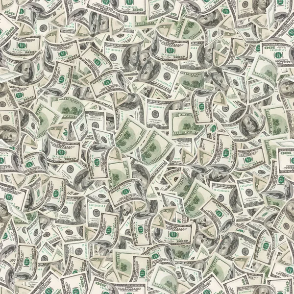 Contesto Con Soldi Struttura Senza Cuciture Banconote 100 Dollari — Foto Stock