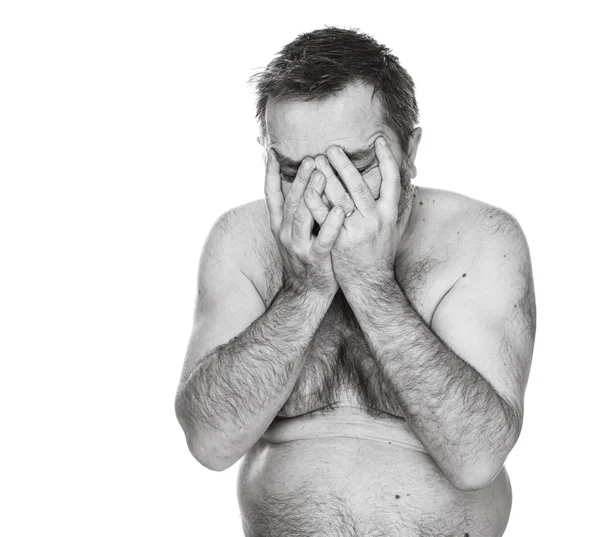 Retrato de un hombre con un torso desnudo —  Fotos de Stock