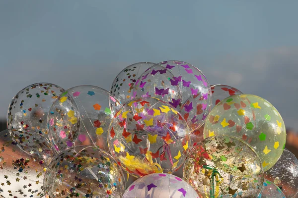 Balões transparentes LED — Fotografia de Stock