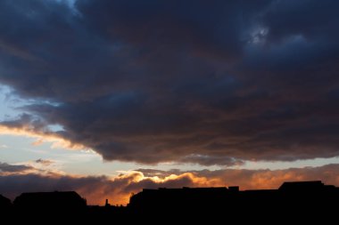 dramatik bulutlu gökyüzü