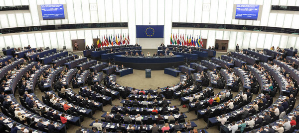 Plenary room of the European Parliament