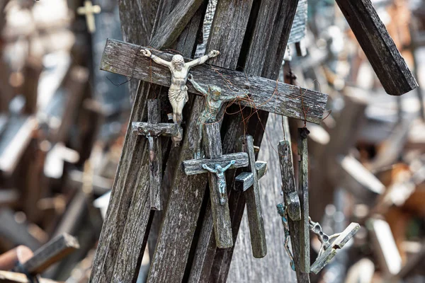 Hill of Crosses — Stock Photo, Image