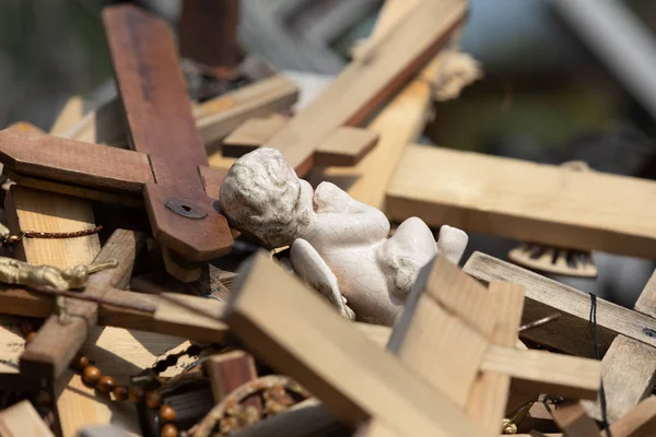 Hill of Crosses — Stock Photo, Image