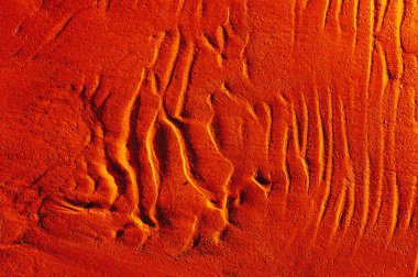 Isliç kum arka plan dokusunda dalgalanmalar.