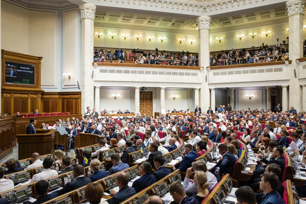 Sesión de la Rada Verkhovna de Ucrania — Foto de Stock