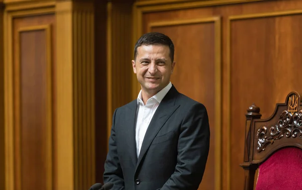 Presidente da Ucrânia Volodymyr Zelensky — Fotografia de Stock