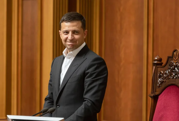 Presidente de Ucrania Volodymyr Zelensky — Foto de Stock