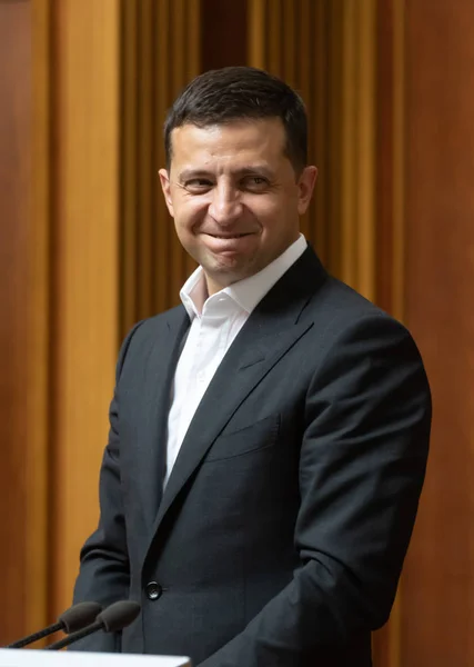 Presidente de Ucrania Volodymyr Zelensky — Foto de Stock