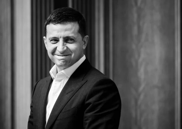 Presidente de Ucrania Volodymyr Zelensky — Foto de Stock