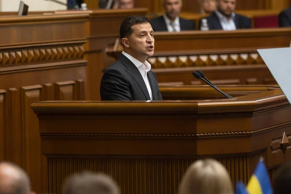 Presidente de Ucrania Volodymyr Zelensky — Foto de Stock