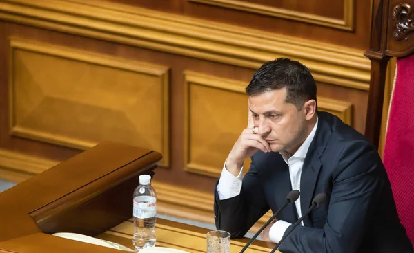 Prezydent Ukrainy Wołodymyr Zelensky — Zdjęcie stockowe