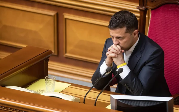 Presidente de Ucrania Volodymyr Zelensky — Foto de Stock