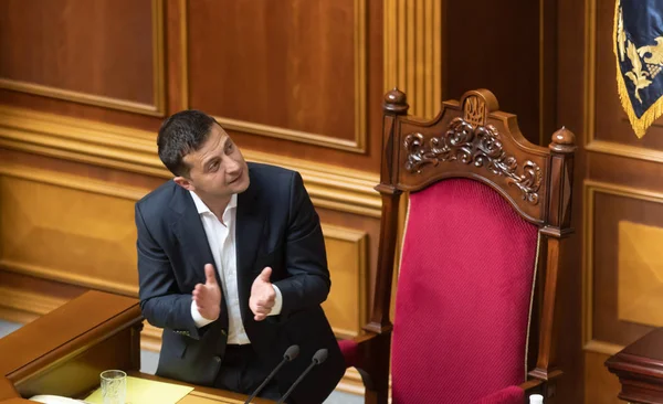 Presidente de Ucrania Volodymyr Zelensky — Foto de Stock