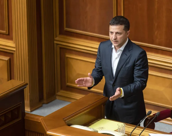 Presidente dell'Ucraina Volodymyr Zelensky — Foto Stock