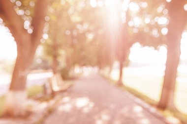 Sokakların defocused görüntüsü