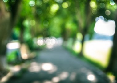 Sokakların defocused görüntüsü