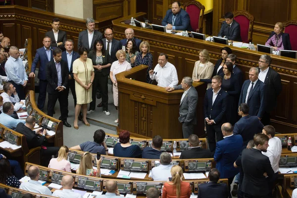 Zitting van de Verkhovna Rada van Oekraïne — Stockfoto