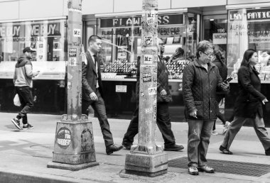 Manhattan sokak sahnesi.