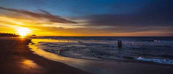 Kust in de buurt van New York op het gebied van Rockaway Park — Stockfoto