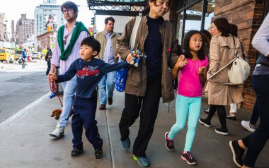 Manhattan sokak sahne, Nyc