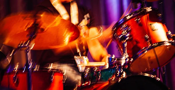 Abstract drummer concert. — Stock Photo, Image