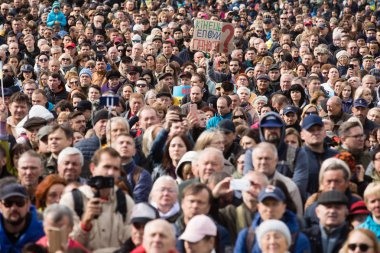 Ukrayna 'nın Kyiv kentindeki Bağımsızlık Meydanı' nda protestolar