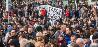 Ukrayna 'nın Kyiv kentindeki Bağımsızlık Meydanı' nda protestolar