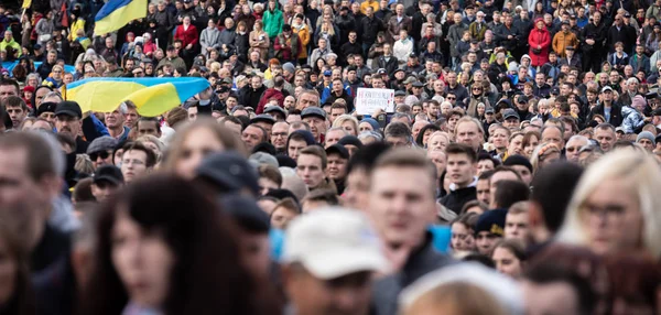 Акции протеста на площади Независимости в Киеве — стоковое фото