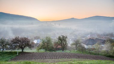 Bir dağ köyünde bahar sabahı