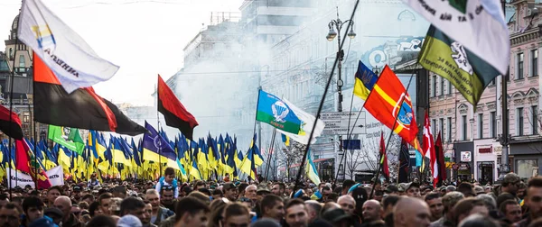 Акции протеста на площади Независимости в Киеве — стоковое фото