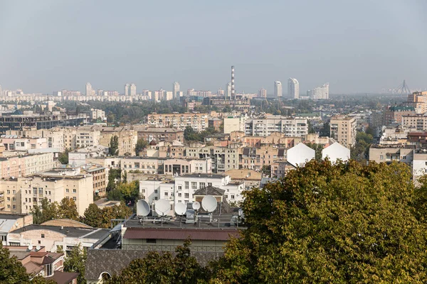 Paesaggio urbano del distretto di Podol di Kiev — Foto Stock