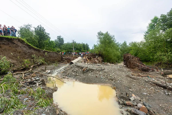 Karpaten Oekraïne Juni 2020 Catastrofale Overstroming Westelijke Regio Van Oekraïne — Stockfoto