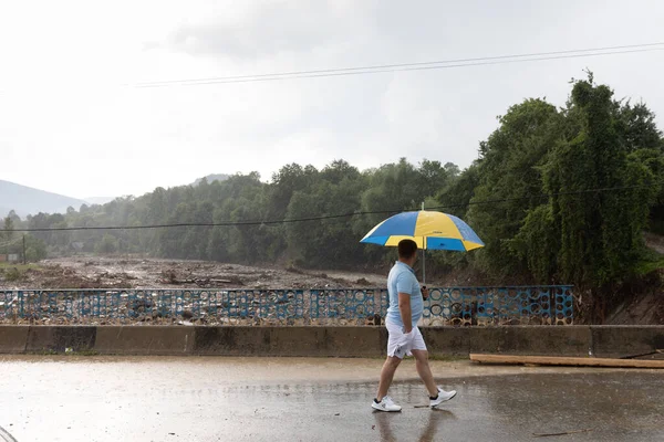 Karpaten Oekraïne Juni 2020 Catastrofale Overstromingen Westelijke Regio Van Oekraïne — Stockfoto