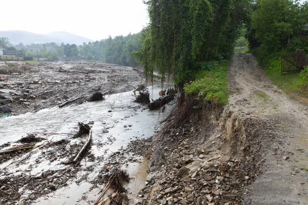 Karpaten Oekraïne Juni 2020 Catastrofale Overstromingen Westelijke Regio Van Oekraïne — Stockfoto