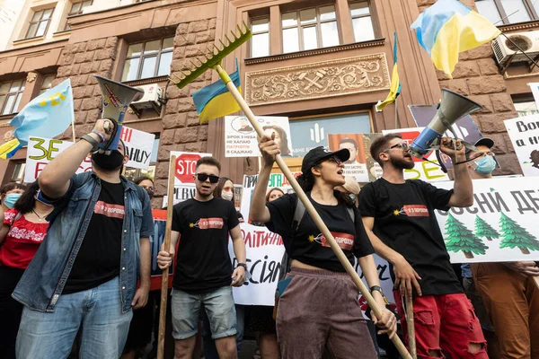 Kyiv Ukraine Jul 2020年1月1日 联合起来反对乌克兰的政治迫害 俗话说得好 没有政治压迫 没有痛苦 没有复仇 没有魔鬼的仆人 — 图库照片