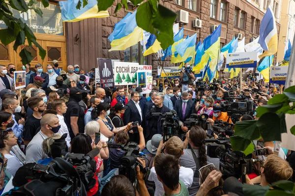 Kyiv Ukraina Juli 2020 Rally Political Persecution Ukraine Tusentals Människor — Stockfoto