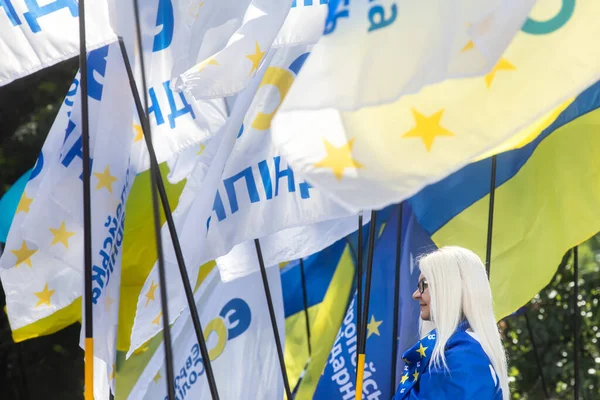 Kyiv Ucraina Luglio 2020 Proteste Massa Nei Pressi Della Verkhovna — Foto Stock
