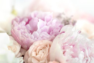 Çiçek arkaplan. Bir buket güzel çiçeğin parçasını kapat.