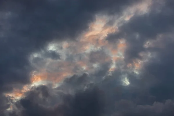 Fondo Abstracto Naturaleza Colorido Cielo Dramático Con Nubes Atardecer Dramático — Foto de Stock