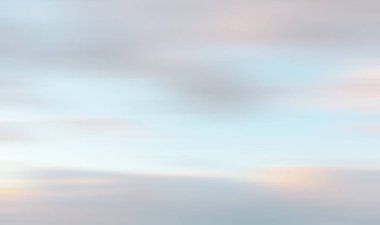 Bulanık doğa arkaplanı. Hareket eden bulutlar bulanıklaşıyor. Tasarım ve şablonlar için arkaplan