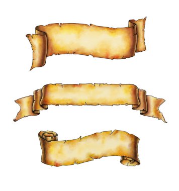 Vintage afiş suluboya içinde boyalı. Dijital illüstrasyon, kırpma yolu dahil.