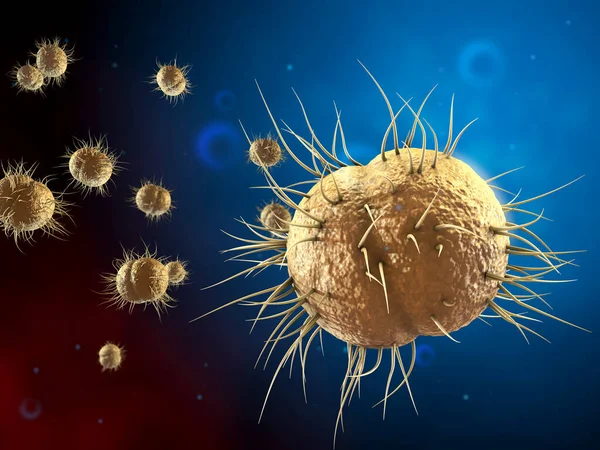 Neisseria Gonorrhoeae Bakterier Som Orsakar Gonorrén Digital Illustration — Stockfoto